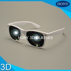 ポリ塩化ビニール材料党/3d花火ガラスのためのより厚いレンズ3Dの回折ガラス