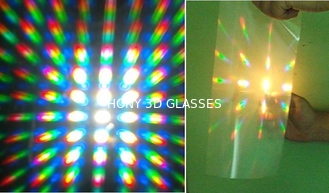 旅行場所のための青緑色/赤く/青の回折 3d の花火ガラスの lense
